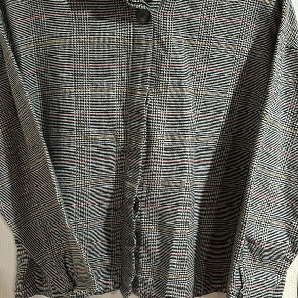 Madewell Gray Flannel Shirt - Picture 5 of 7